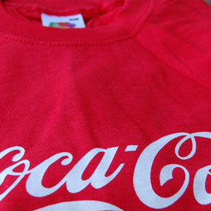Camiseta serigrafiada Cocacola